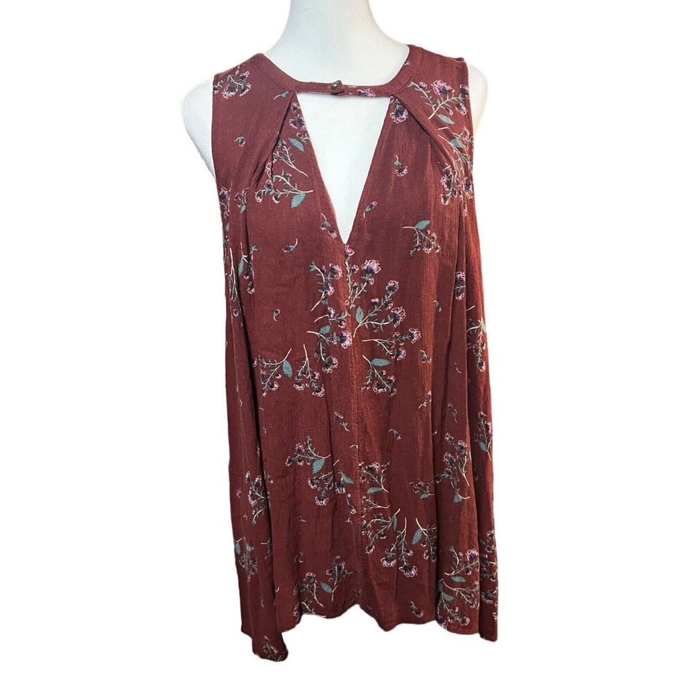 Free People Crimson Whimsigoth Sleeveless Tunic Top Dress Boho Cottagecore Small